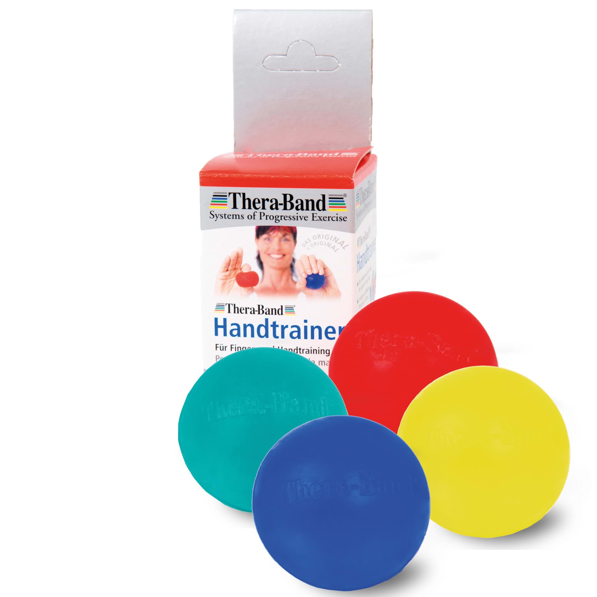 Theraband Handtrainer, blau, hart